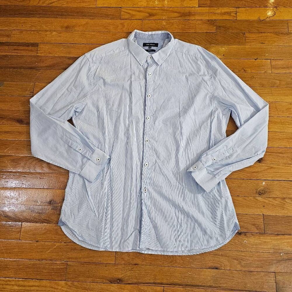 Paco Rabanne Men's Slim Fit Long Sleeve Button Up Shirt Size XXL